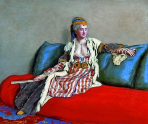 مری اُنتاگو، شاعر و نویسنده انگلیسی در لباس ترکی، اثر لیوتار