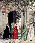 Women in Front of Mosque -1882